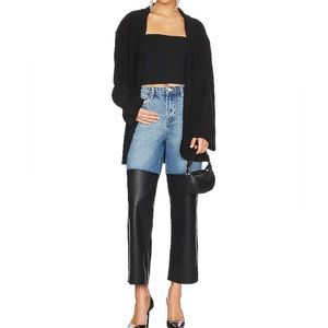 NWT Blank NYC Baxter Colorblock Wide Leg Pant in Blue Lights Size 27 waist